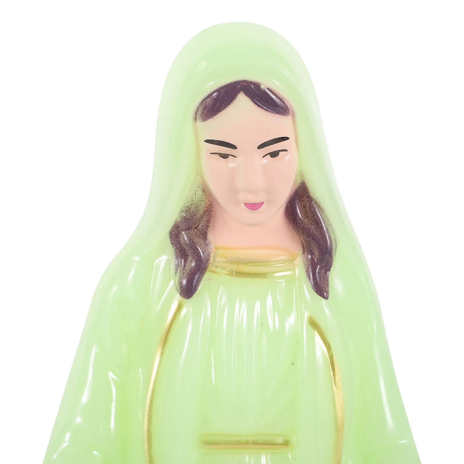 

Virgin Mary Statue Statues for Home Decor Blessed Mother Angels Figurines Plastic Biblical Lady Decorate Sculptures Mini