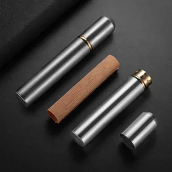 1PCS Aluminum Big Size Humidor Cigar Tube Storage Moisture-proof Case Smoking Accessories