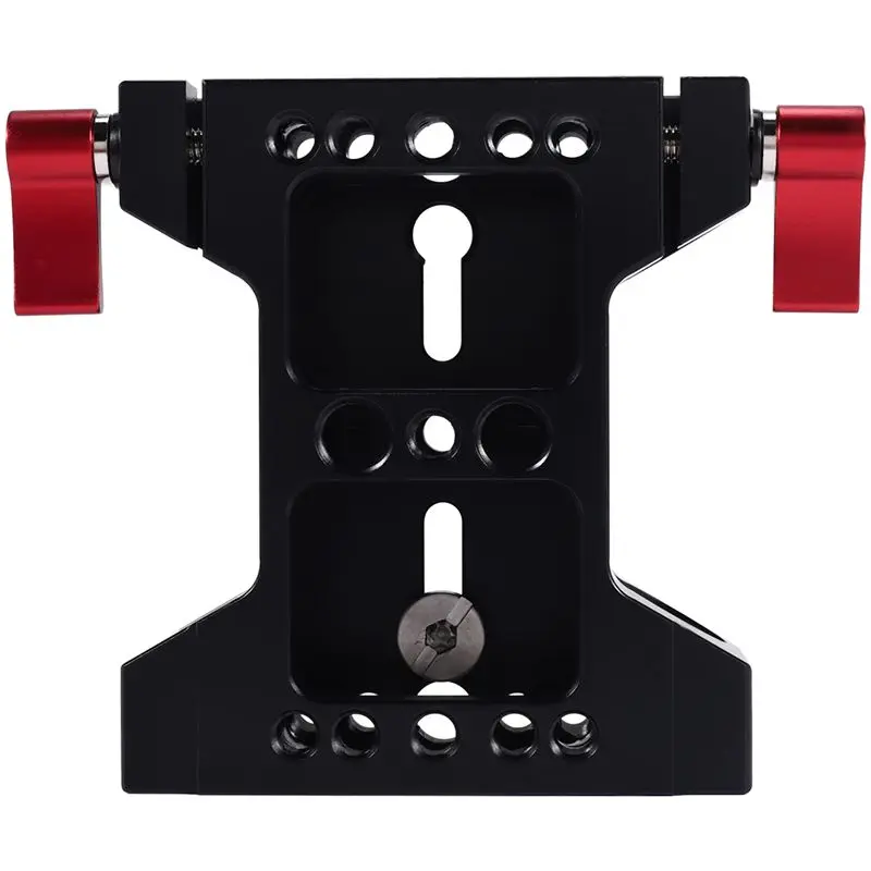 ABRI-4X Multifunction Camera Base Plate With 15Mm Rod Rail Clamp For Dslr Camera Shoulder Rig Support Accessories