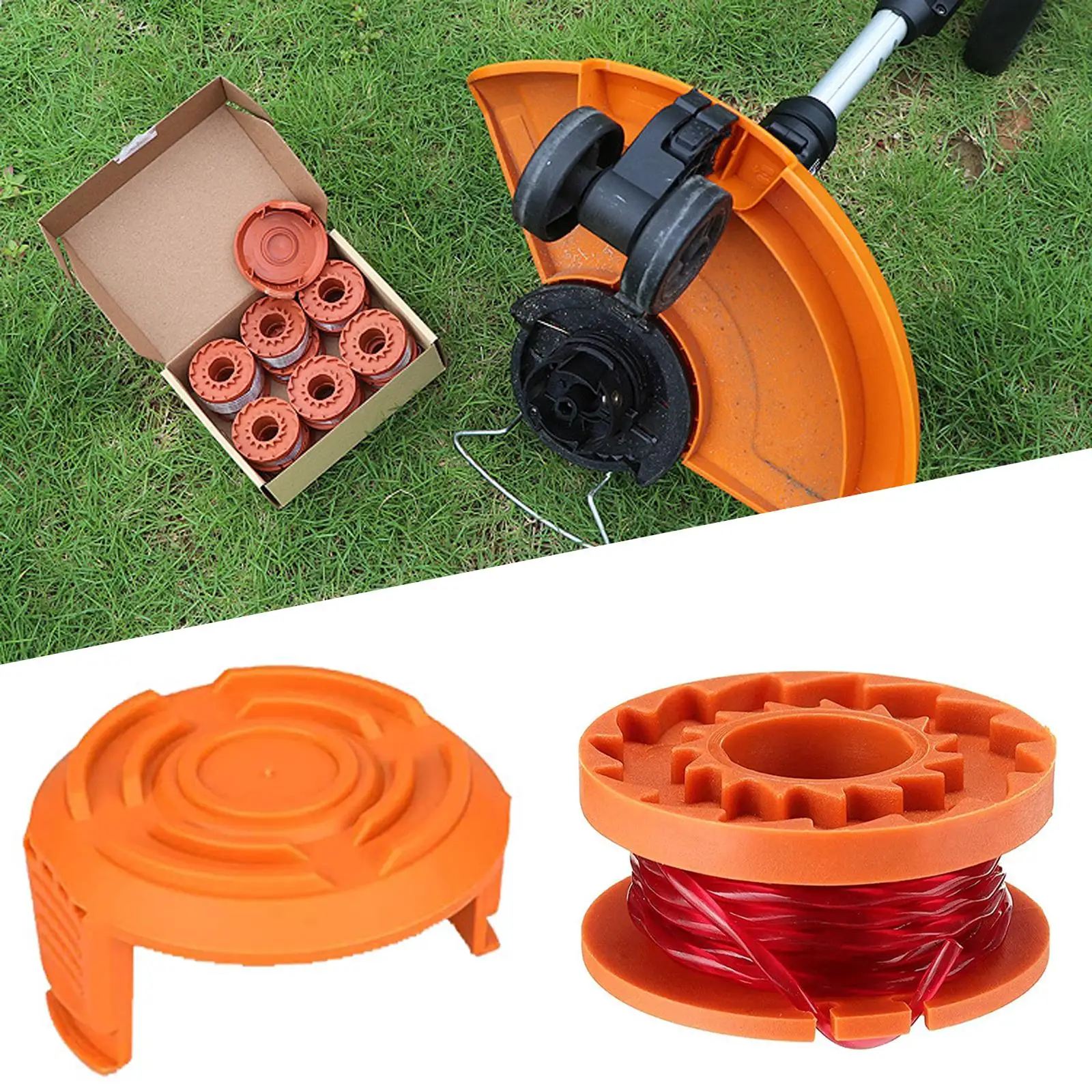 Imagem -02 - Grass Trimmer Spool para Substituição Worx Weed Eater Spool Grupo Weed Eater Edger Linha s A6w7 10ft 31 m