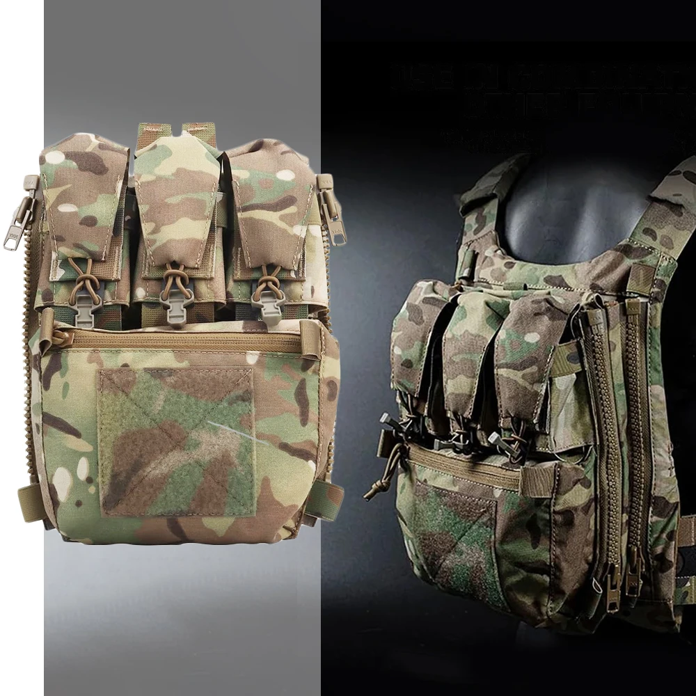 Nylon Back Panel for FCPC V5 Plate Carrier Compatible with Molle Plate Carriers Back Panel Zip On Rear Pack