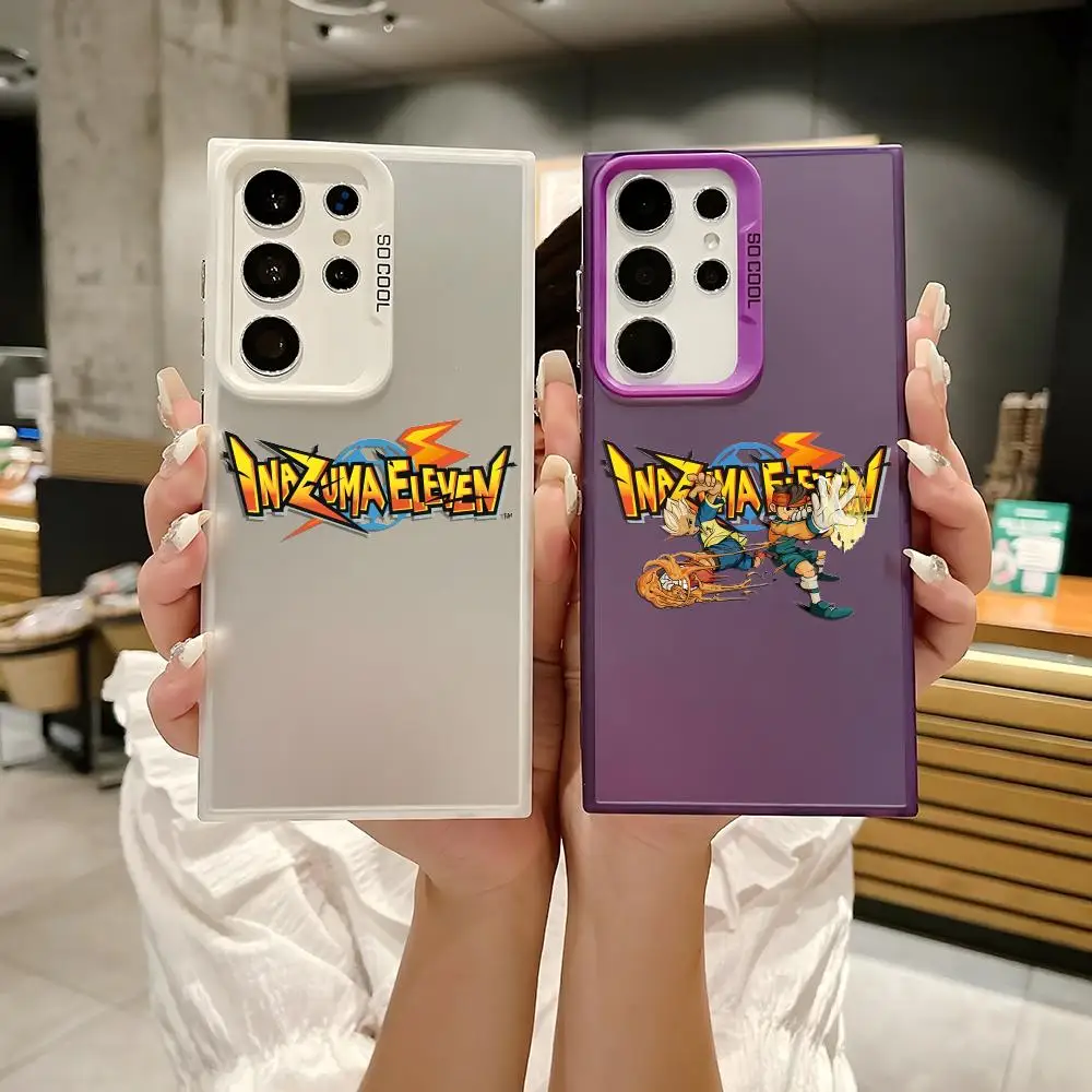 اليابان أنيمي Inazuma E-Eleven جراب هاتف لسامسونج غالاكسي S25 حافة S24 S23 S22 S21 S20 الترا فوندا سيليكون غطاء فضي #1