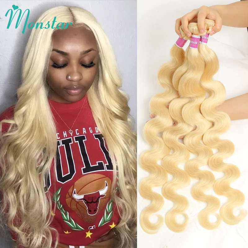 30 32 40 Inch 613 Body Wave 1 3 4 Bundles Vietnamese Raw Hair Honey Blonde Human Hair Bundles Wholesale Hair Extension for Women