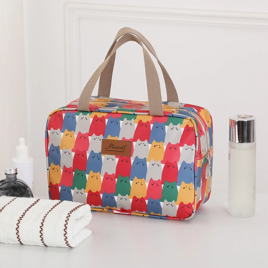 Neue Reisegepäcktasche mit großem Fassungsvermögen und wasserdichter Handtasche mit Cartoon-Aufdruck, Outdoor-Zubehör, Aufbewahrungstasche, Lunchtasche – Detail 1