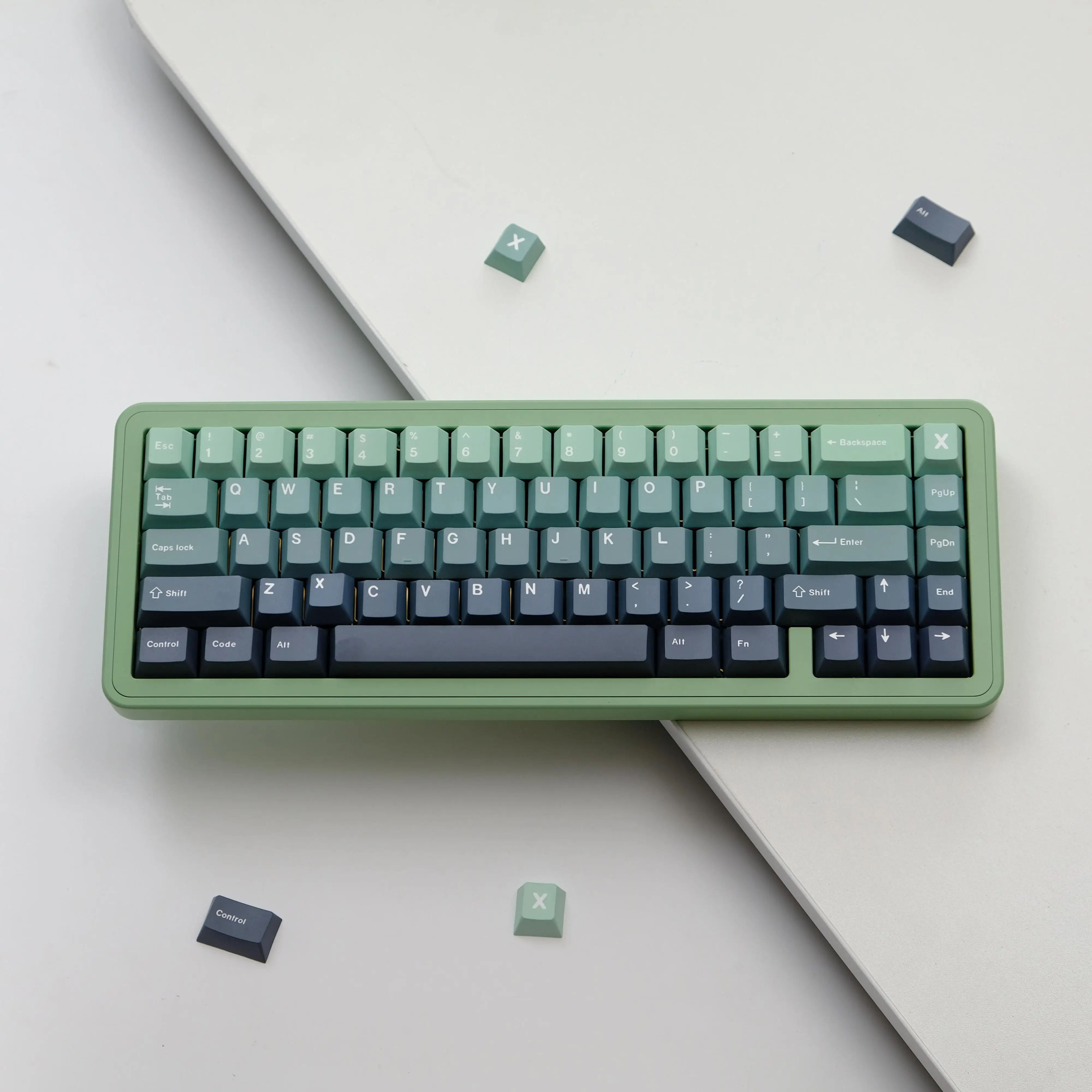 

Gradual change botanical garden keycaps original height PBT sublimation made68 60 rain 75 87 104 108