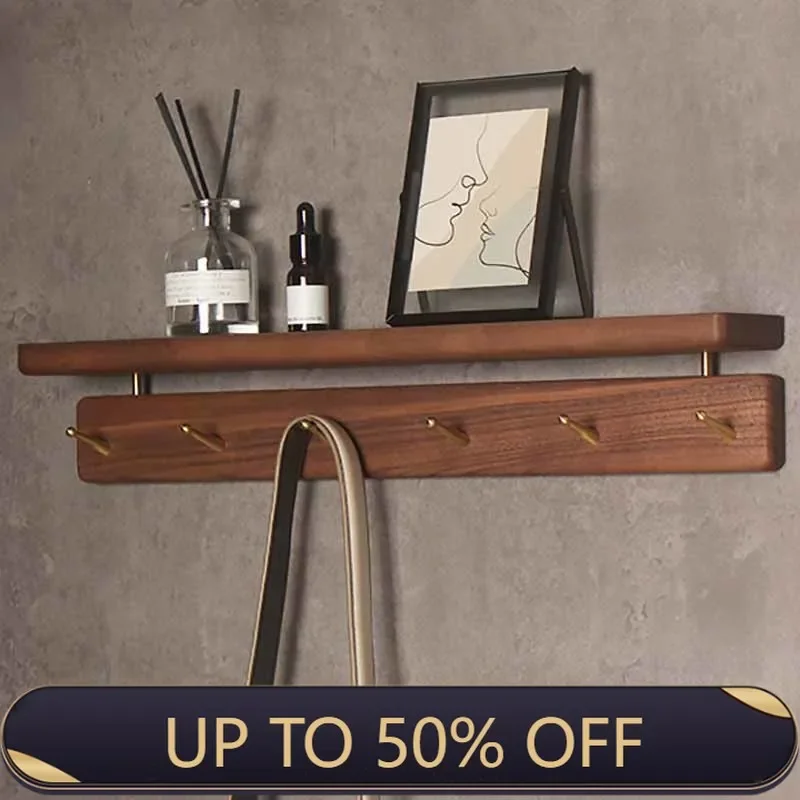 Wooden Multifunctional Hangers Entrance Hall Dressing Rooms Bedroom Clothing Storage Hanger Hooks Hat Coat Shawl Organizers Hook