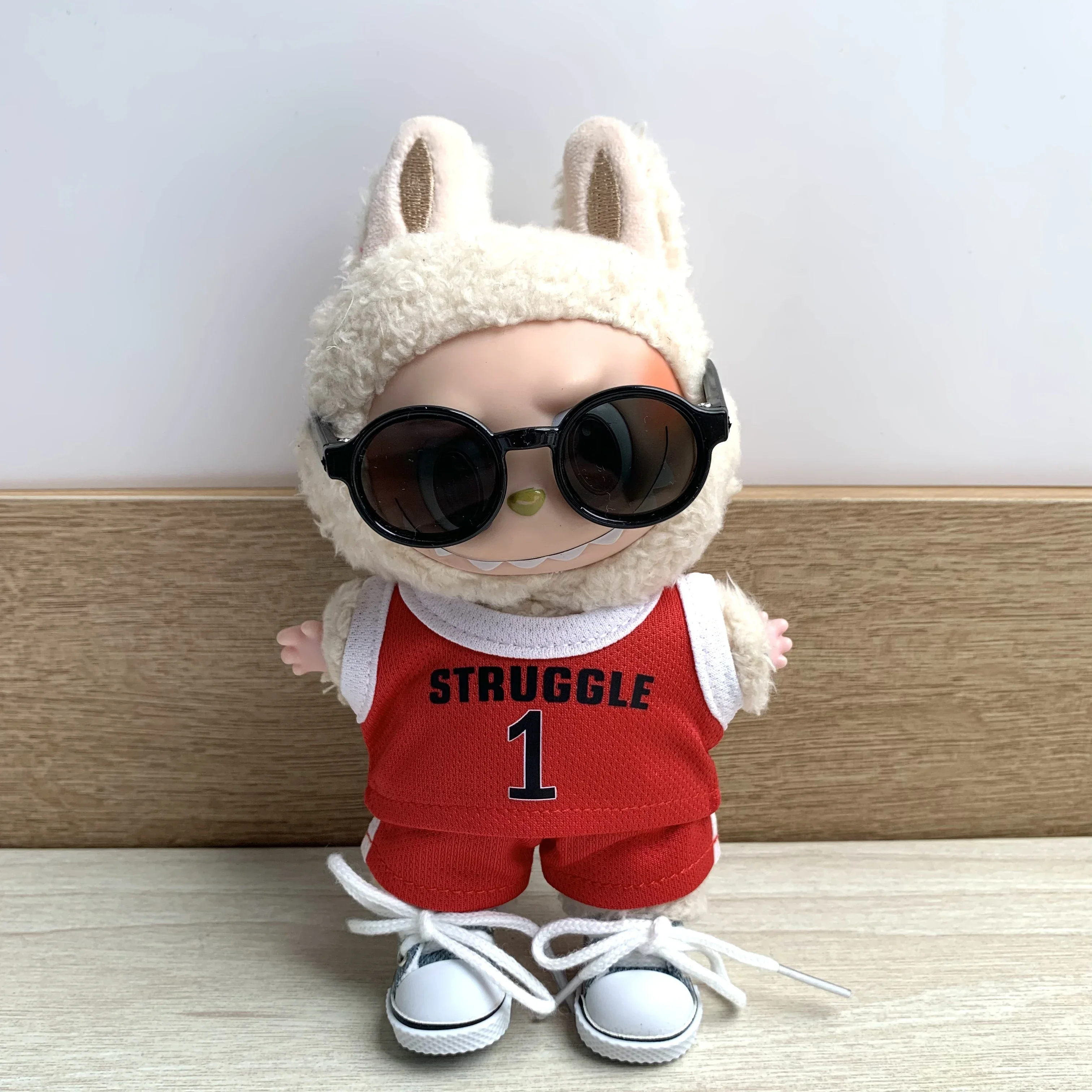 Clothes for Labubu  Basketball Player Clothing Kawaii Mini Plush Doll Clothes Doll Cute Athlete Idol Doll Accessories image 2