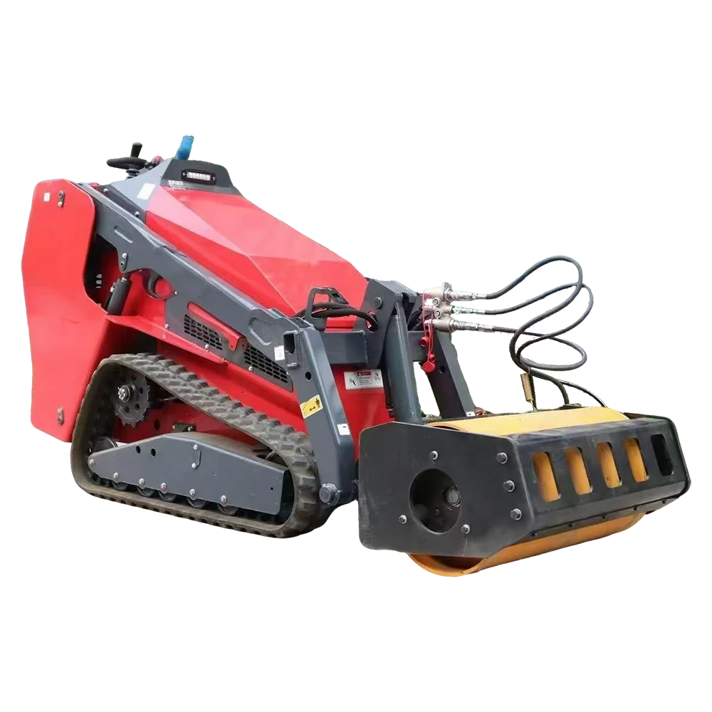 محرك كوبوتا 25 حصان ديزل هيدروليكي صغير جرافة انزلاقية التوجيه مع مرفق مولشر الغابات #4