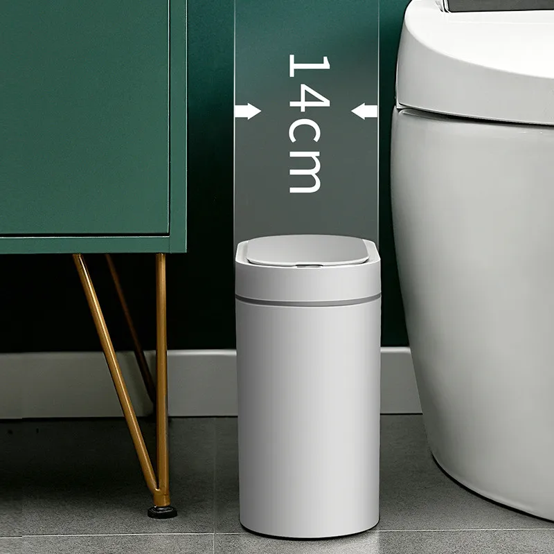 7L Automatic Sensor Trash Can Electronic Smart Household Bathroom Toilet Waterproof Narrow Dustbin Kitchen Induction Garbage Bin