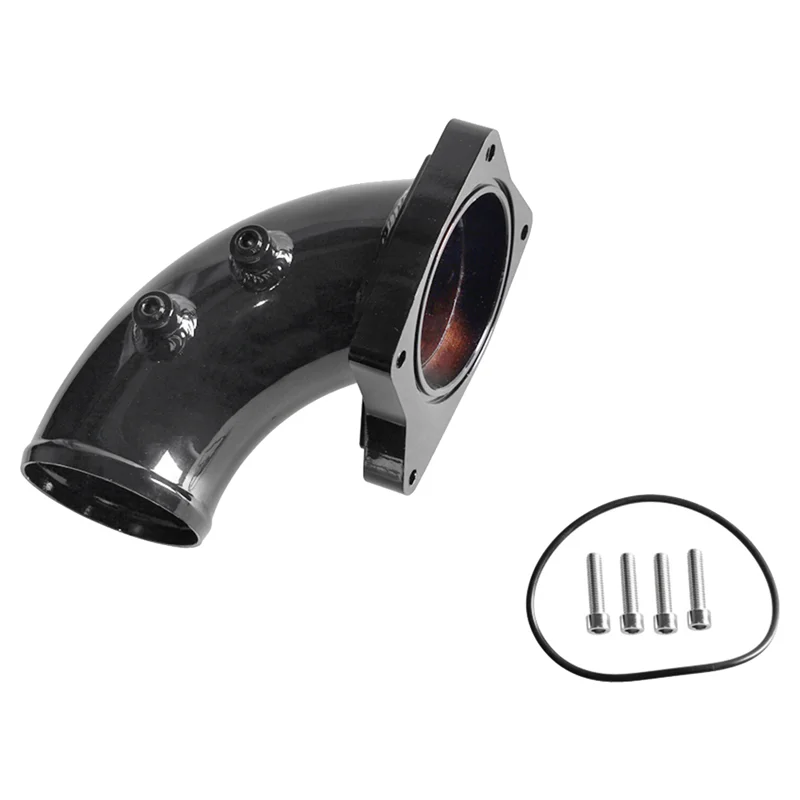 

AEA7-Exhaust Pipe Kit Turbo Intake Elbow Car Supplies Parts Accessories For Ford 03-07 6.0L Black