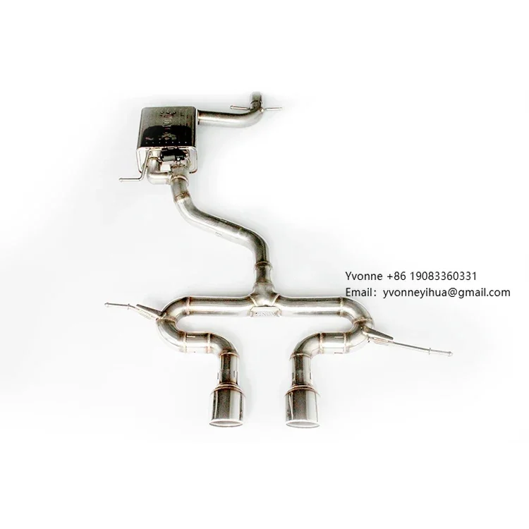 

High Quality Stainless Steel Catback Exhaust System for Volkswagen Golf 6 & R Muffler Pipe with Polished Surface