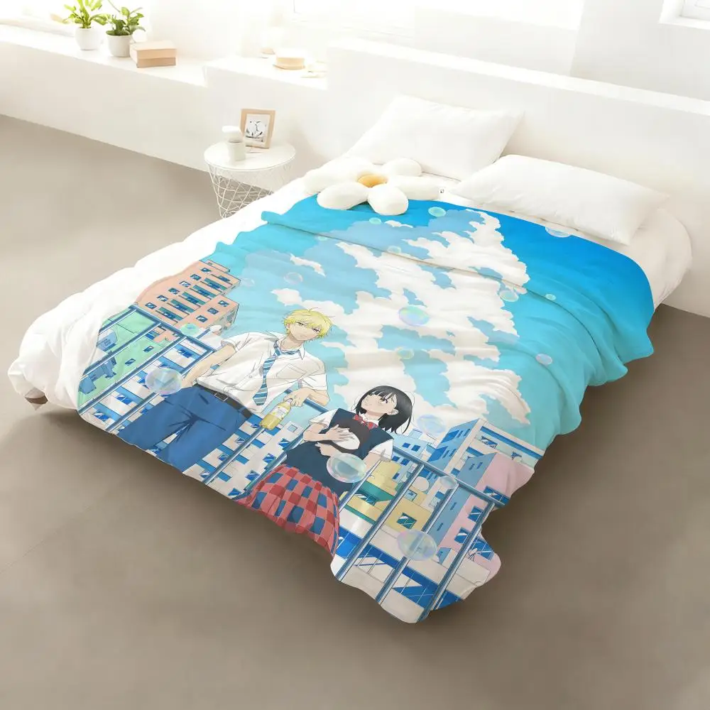 Аниме H-Honey L-Lemon Soda пледы фланелевое пушистое мягкое одеяло теплое приятное для кожи пледы для дивана-кровати офиса сон зима