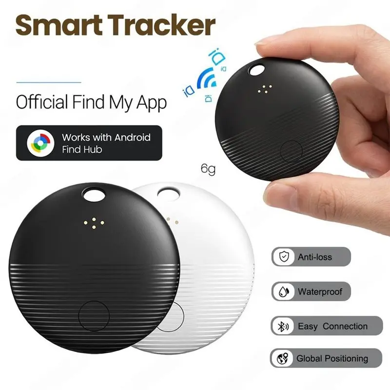 AA08-For Google For Home Control Smart Home Control Gps Tracker Locator Tag Device Finder Tracking Functionality Black