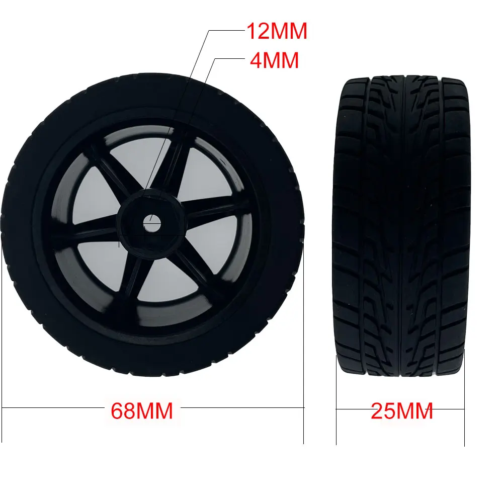 1:10 RV Tires Replacement Accessories Compatible For Traxxas HSP Tamiya MJX Hyper GO 1/14 1/16 Rc Car Upgrade Spare Parts W110