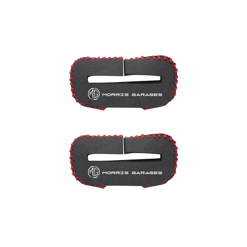 2Pcs MG Car Seat Belt Buckle Suede Protective Sleeve Fit MG ZS EV HS EHS PHEV MG3 MG4 MG5 MG6 MG7 GT Z Interior Decoration Parts