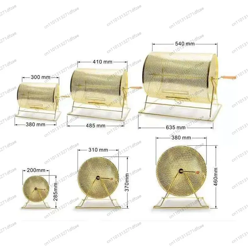 

Medium Brass Plated Raffle Drum, Wooden Handle Spinning Lottery Cage for Bingo & Events
