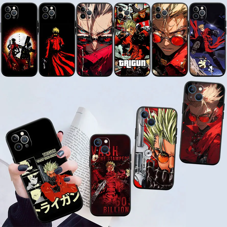 LD104 Trigun stampede Новый высококачественный чехол для мобильных телефонов для iPhone 16, 15, 14, 13, 12 Pro Max Plus Mini