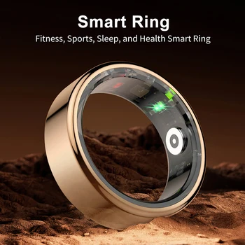 New R02 Smart Ring IP68 Waterproof Blood Pressure Oxygen Sleep Heart Rate Step Monitoring Multiple Sports Mode Men Women Gifts