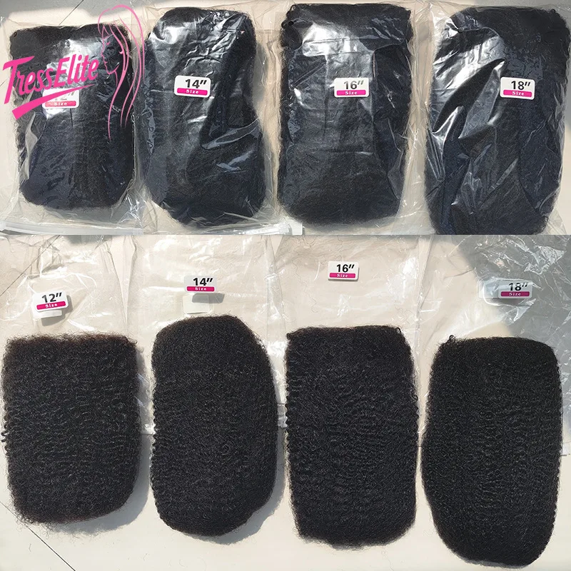 

Натуральные кудрявые волосы 4CAfro для плетения, пучок волос 50/30 грамм, 10-20 дюймов, натуральный цвет, для микроплетения и наращивания