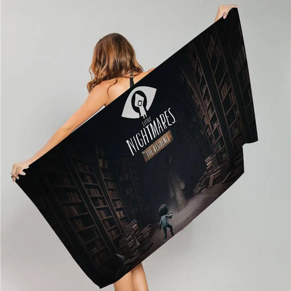 Horror L-Little Game Nightmares Big Microfiber Beach Towels Quick Dry Towel Sand Beach Towels Pool Towel for Swim Pool Yoga
