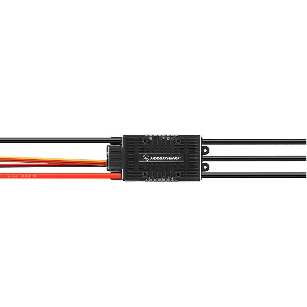 HobbyWing PLATINUM 180A SBEC HV V5 Brushless ESC 6-14S Lipo for RC 550-700 Class Electric Helicopter Fixed-Wing Drone Aircraft