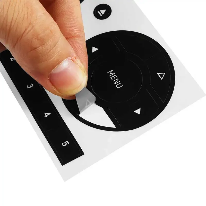 Car Multimedia Button Repair Stickers, New Suitable for Fiat Radio Repair Stickers, Car Interior Decoration Stickers Accessories