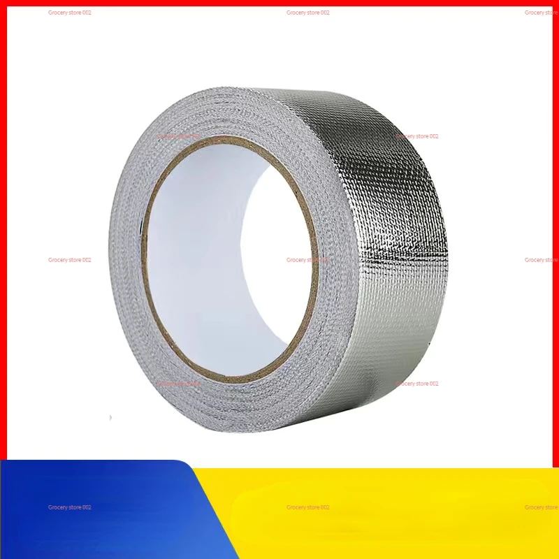 0.06MM/0.1mm Thickened Flame Retardant Aluminum Foil Tape High Temperature Sealed Waterproof Cooktop, Exhaust Pipe Tin Foil G554