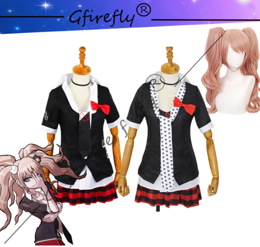 

Anime Danganronpa Enoshima Junko Role-playing Cosplay Costume The Same Style Jk Uniform Halloween Wig Full Set of Costumes