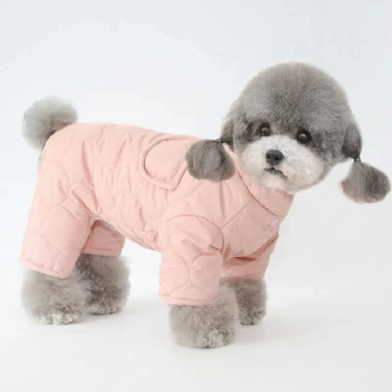 Puppy Clothes Boy Girl Dog Jumpsuit Outfits M L York Poodle Suits Stripe Cotton Bottoming Shirt Winter Pet Dogs Pajamas Costumes