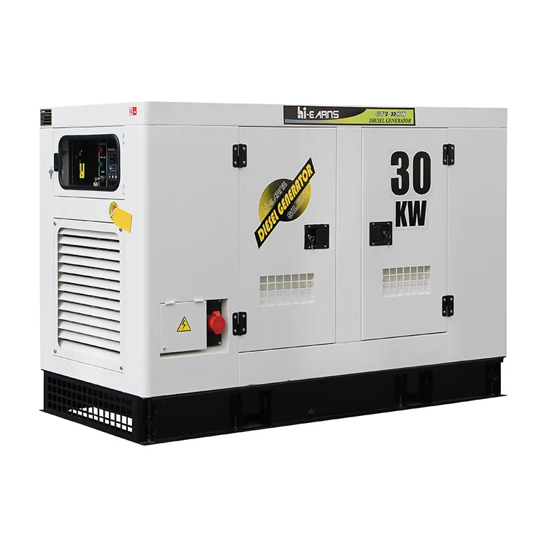 Hi-earns 30KW 38KVA Water Cooled Brushless Three Phase Silent Diesel Generator for House