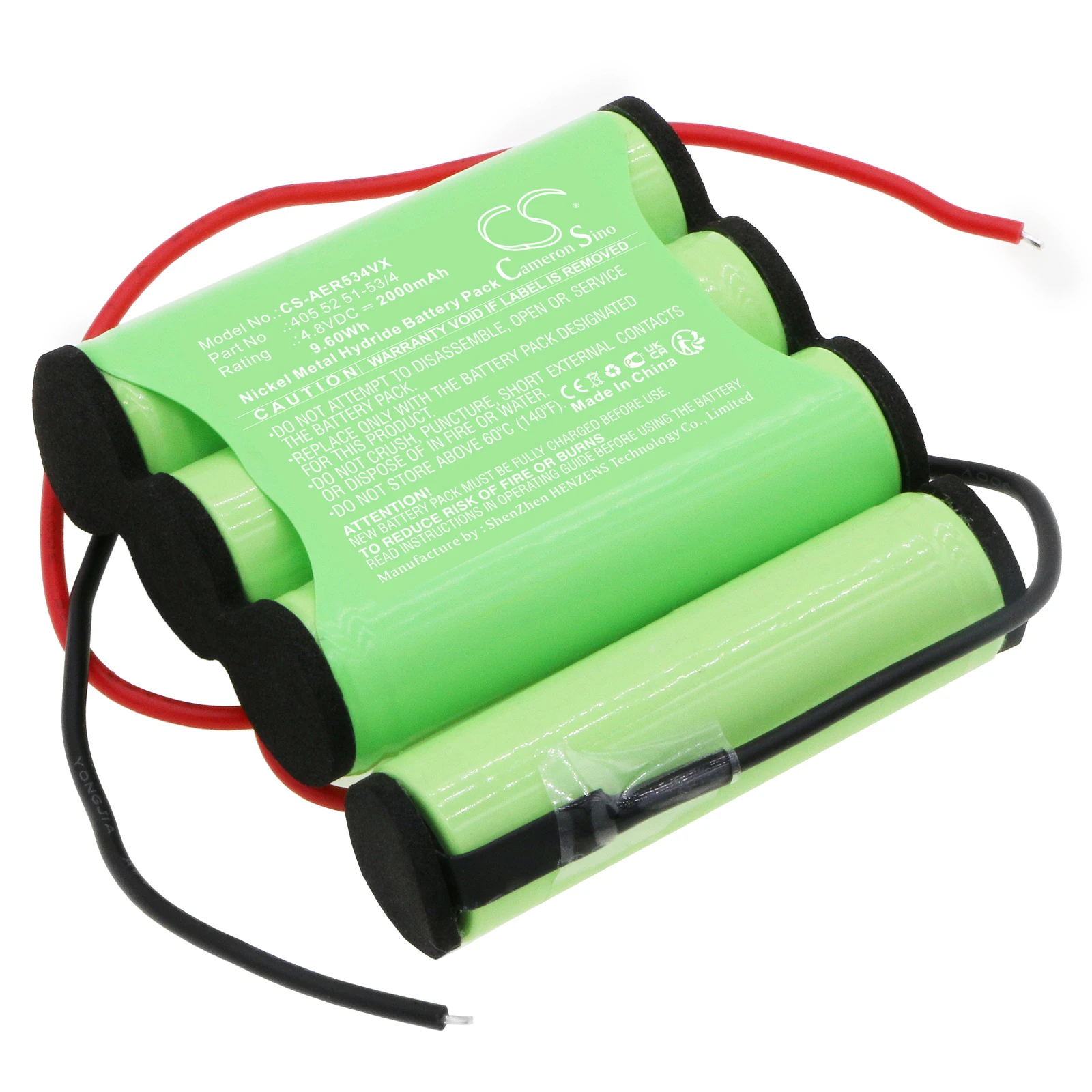 

Ni-MH Vacuum Battery for AEG, 4.8V, 2000mAh, Compatible Models: AG4104WD, AG5104WD, AG5104WDB, ErgoRapido, HX6-8DM-W, Rapido