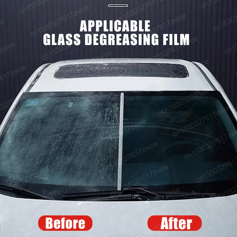 Autoglas-Polierpaste, Windschutzscheiben-Ölfilm und Oxidationsentfernung, langlebiges, hydrophobes, wasserabweisendes Anti-Regen-Polier-Set – Detail 2