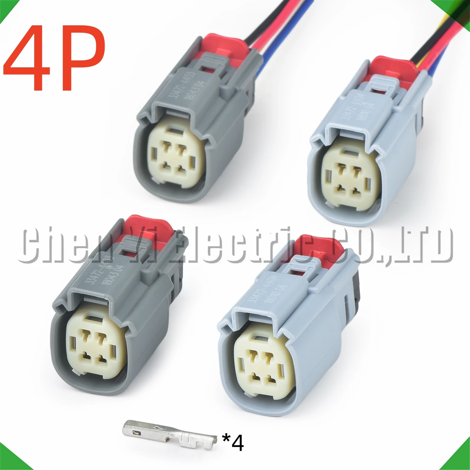 4 Pin Automotive Connectors Oxygen Sensor Wire harness Plug 33472-4403 33472-4404 For Ford Edge Taurus Lincoln Continental 2.7