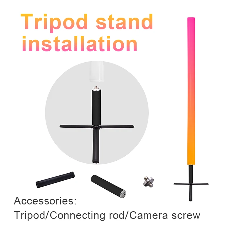 Battery Wireless RGBW Pixel Tubes DMX and APP control WIFI wireless control kinetic lifting tube light for stage/film shooting