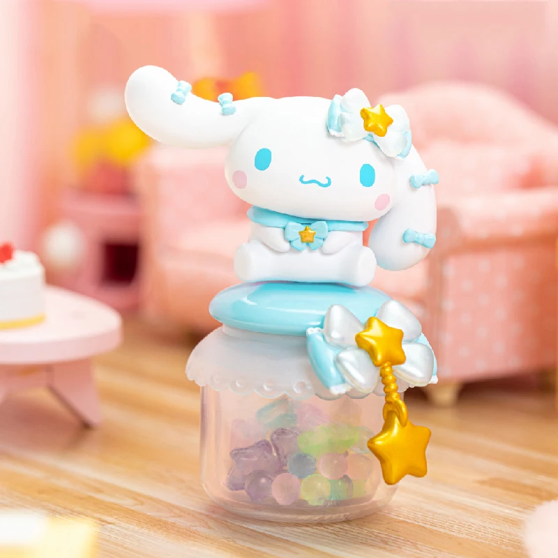 Sanrio – série cadeau de dessert familial, boîte aveugle, ornements périphériques, artisanat tendance, bureau garçon cannelle
