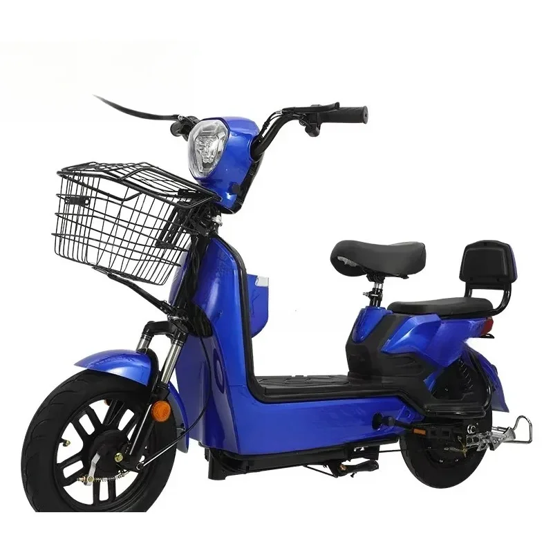 High-end Oversea Warehouse High Speed Electric Touring MotorBike 350W 48V 12Ah Hub Motor Electric Moped Scooter