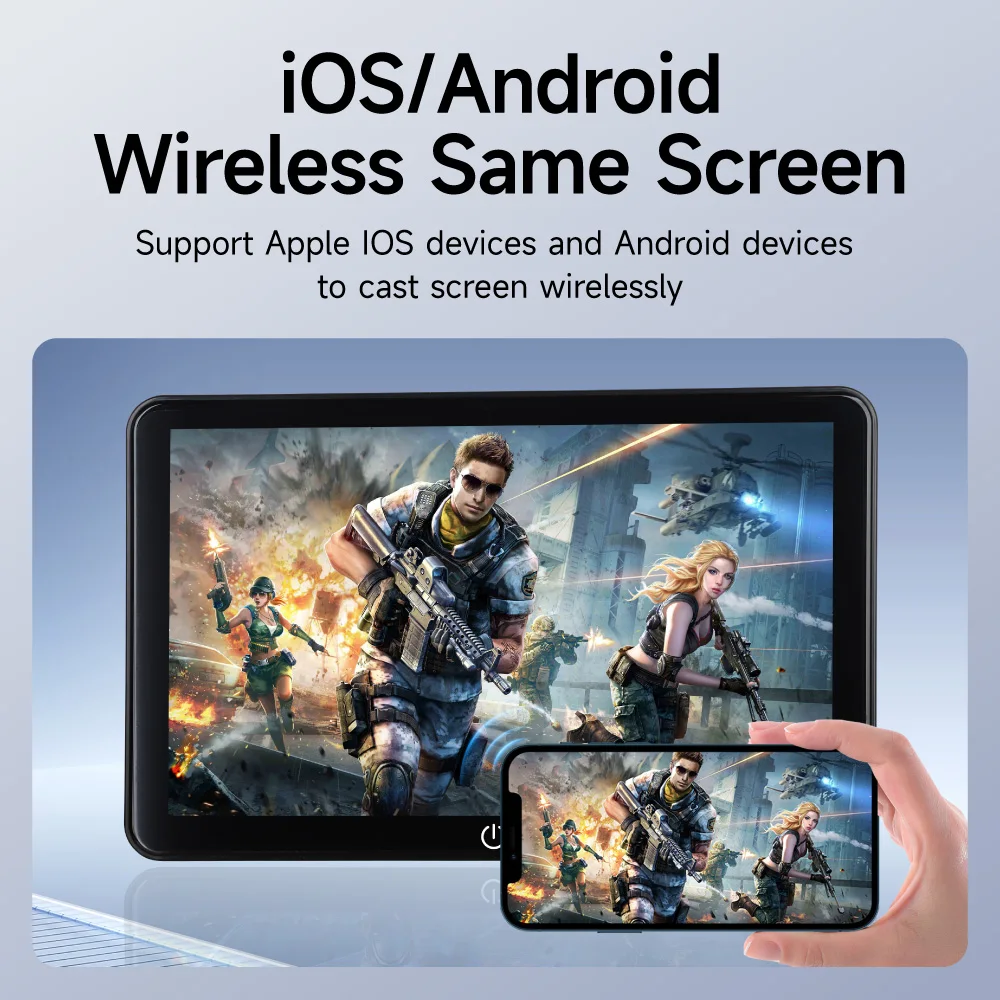 JIUYIN 11.6 Pollici Android 12 Tablet Schermo Per Auto Sedile Posteriore Poggiatesta Monitor Display IPS Lettore Video Musica Bluetooth HDMI USB