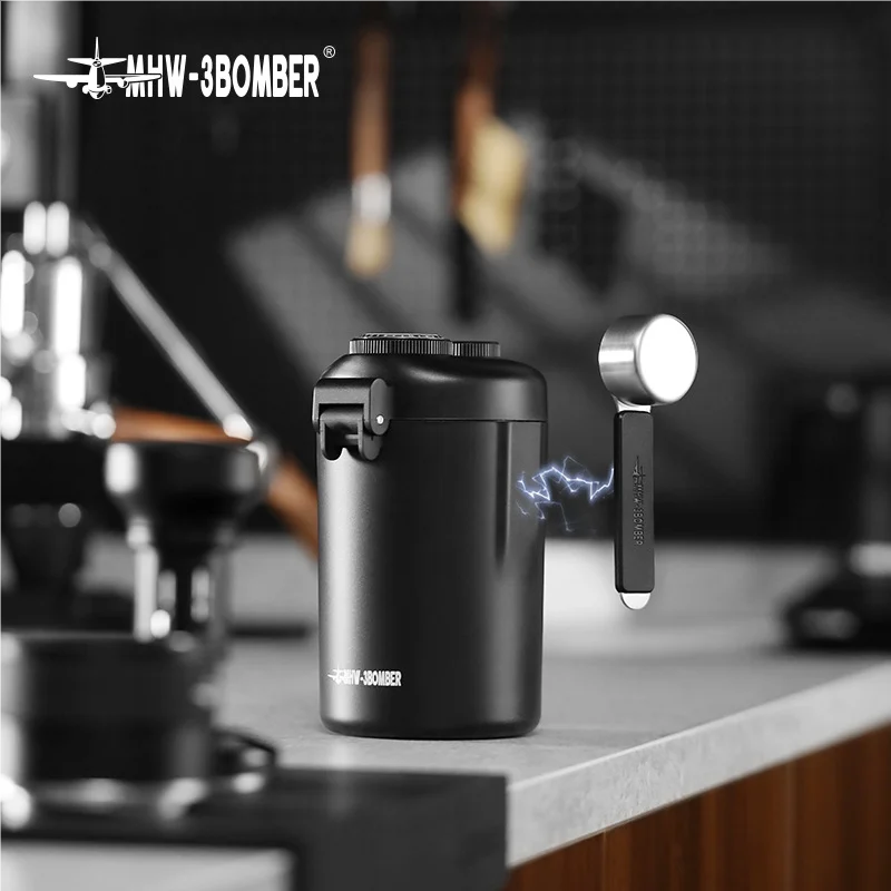 

Mijia MHW-3BOMBER Герметичная канистра Gambo Герметичная канистра для кофейных зерен с выпускным клапаном Банки для хранения Магнитная ложка CampingToo