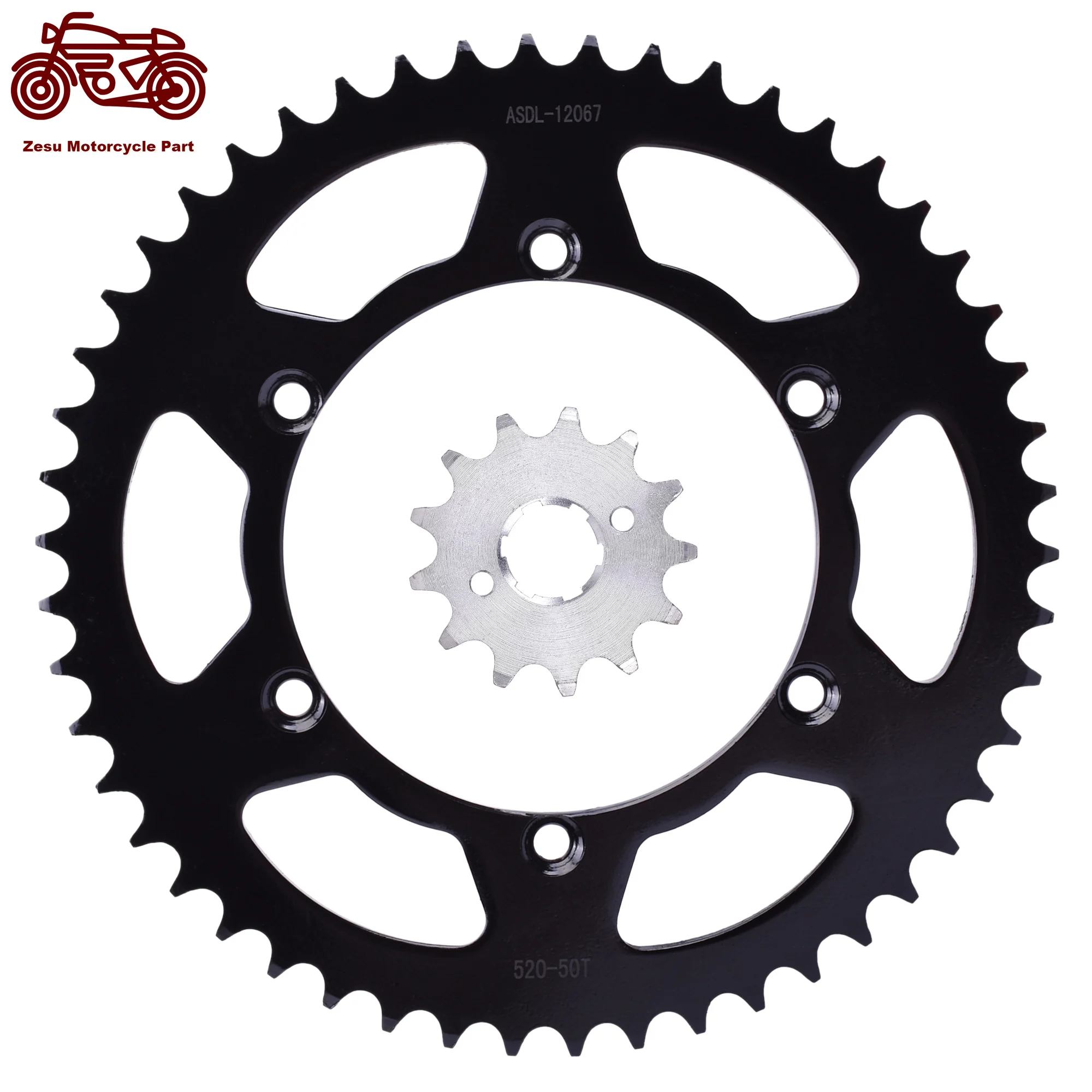 

520 13T 50T 13 50 Tooth Motorcycle Front and Rear Sprocket Set Sprocket For KAWASAKI KLX250 KLX 250 KLX300 KLX 300 KLX300 R B1