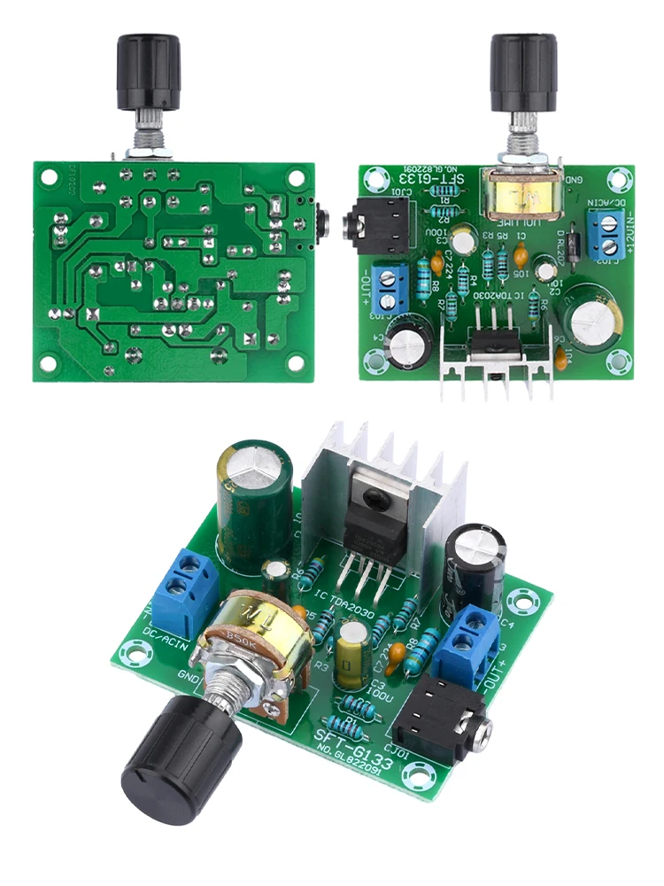 TDA2030A Amplifier Board  High-fidelity Mono Wide Voltage 9-20V Input 12V Single Power Supply 15W Digital Audio Module