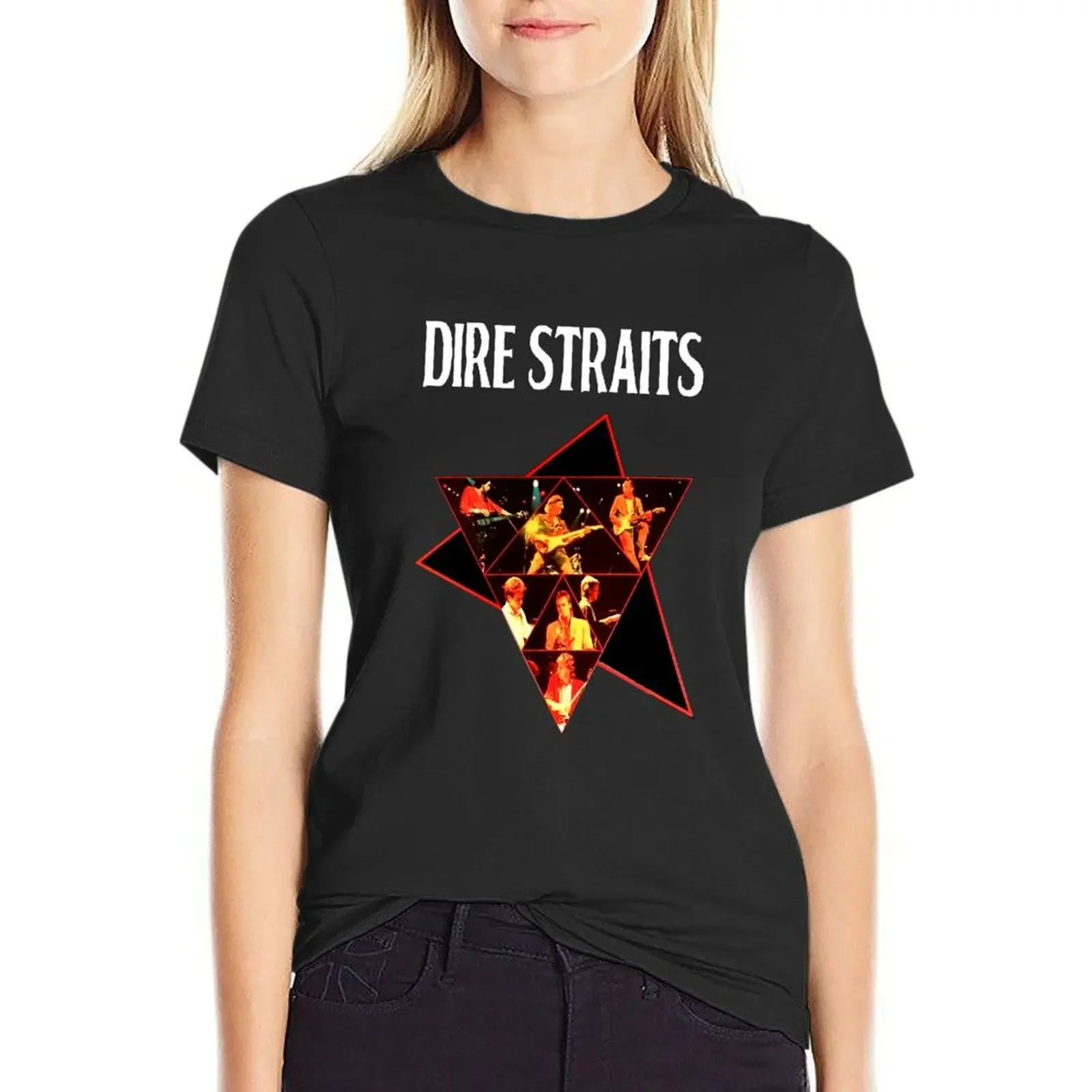 best selling dire straits band T-Shirt lady clothes Blouse cute clothes summer clothes plain t shirts for Women