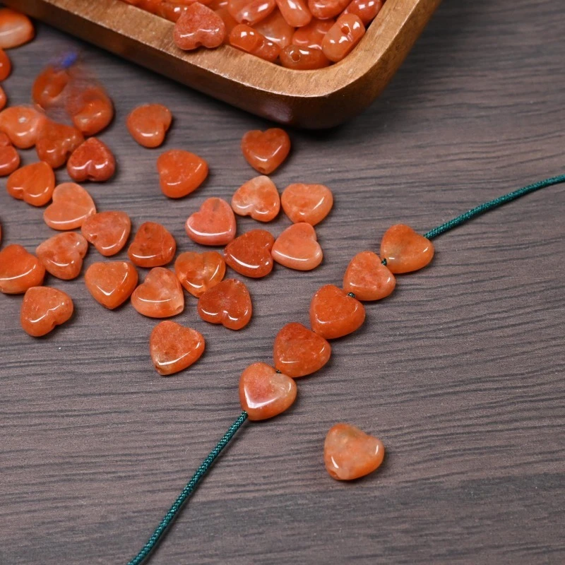 

5 шт. натуральный южный красный нефрит сердце любовь бусины подвески жадеит DIY браслет ожерелье ювелирные изделия модные аксессуары серьги