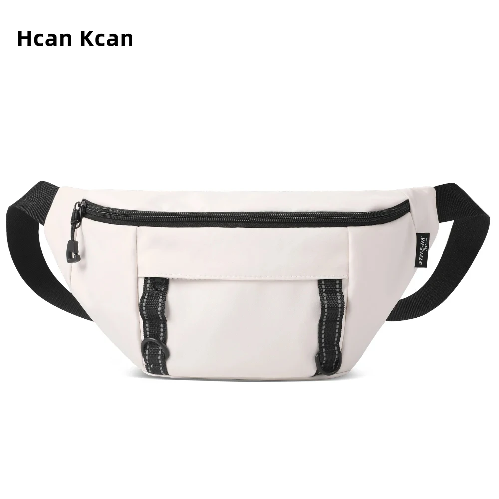 

HcanKcan Fashion Men's Waist Bag Waterproof Fanny Packs Crossbody Bag Light Weight Chest Pack Sports Travel Women Shoulder Bag