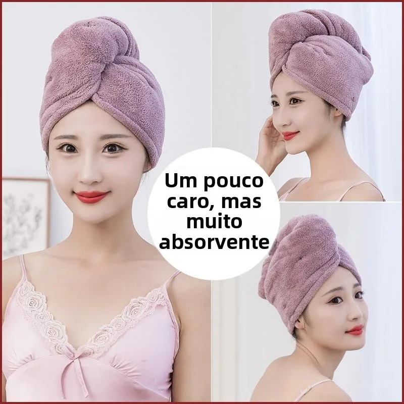 厚みのある二重層吸水速乾ヘアキャップ女性用バスキャップシャンプー用タオルフレッシュスノーブランド家庭用パーソナルケアツール