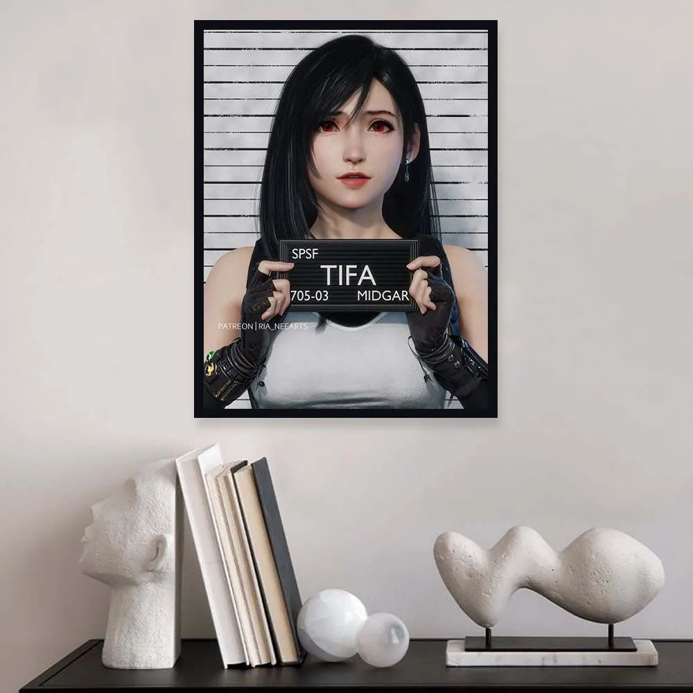 DIY Full Round Cartoon Game Final Fantasy 5D Diamond Mosaic Painting Cross Stitch Embroidery Tifa Lockhart Picture Decor Art