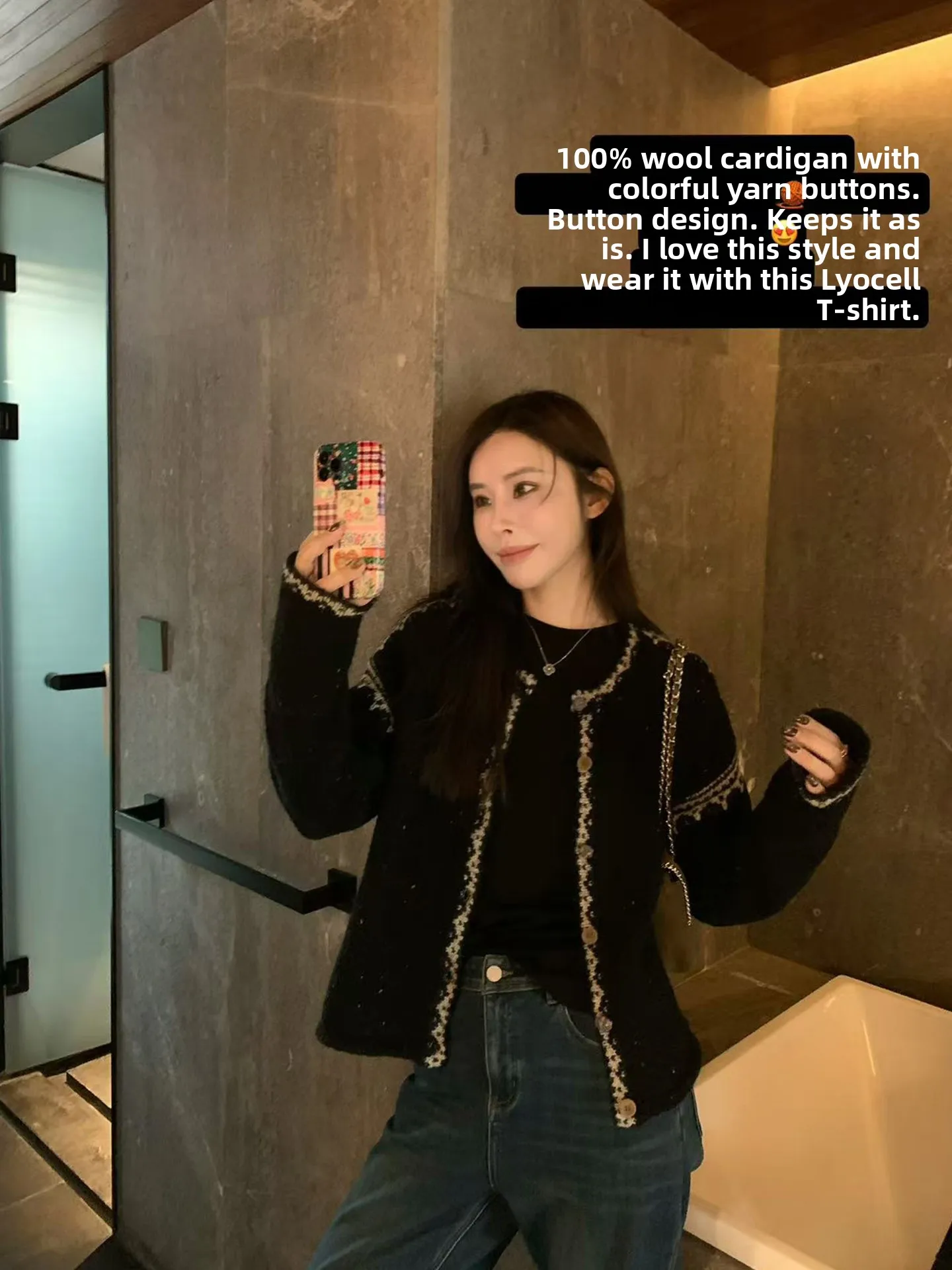 Retro Knitted Woole…