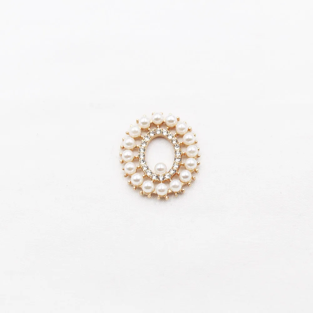 

5 шт. OFXSHIP овальный сплав со стразами и жемчугом, маленькие аксессуары, сделай сам, праздничная подарочная коробка, модные украшения с плоским дном