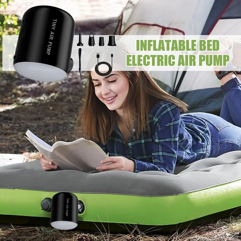 

Electric Pump For Inflatables Swimming Pool Inflator Rechargeable With Light Outdoor Gear 2200mAh Inflation Blow Tool For Home