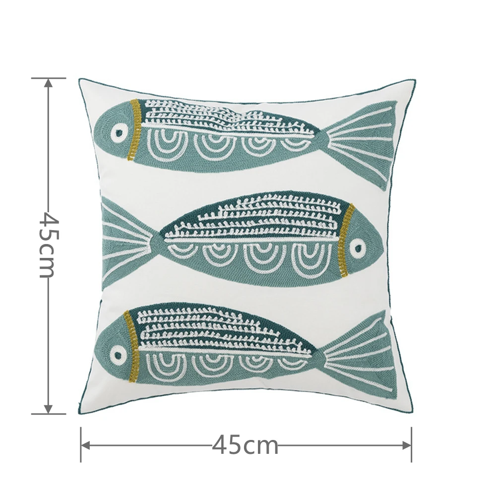 Embroidery Decorative Pillowcase Nordic Homestay Style Cushion Cover Home Living Room Sofa Geometric Pillow Cover Funda Cojin