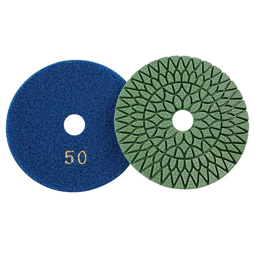 

1pc 4Inch Diamond Wet Polishing Pad For Granite Marble Concrete Stone Polishing Tool 50/150/300/500/1000/2000/3000 Grit